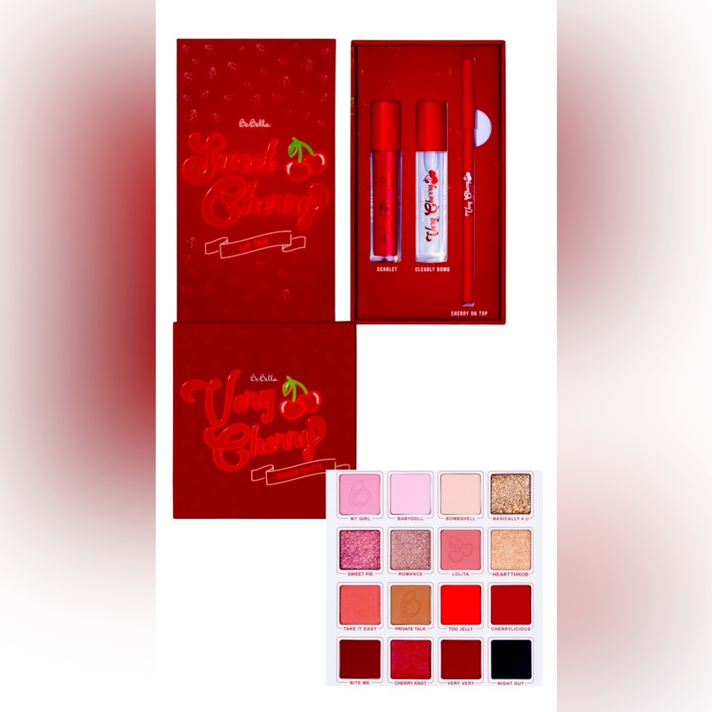 New!! BEBELLA Sweet cherry 🍒 Eyeshadow & Lip combo collection